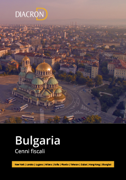 Cenni Fiscali Bulgaria